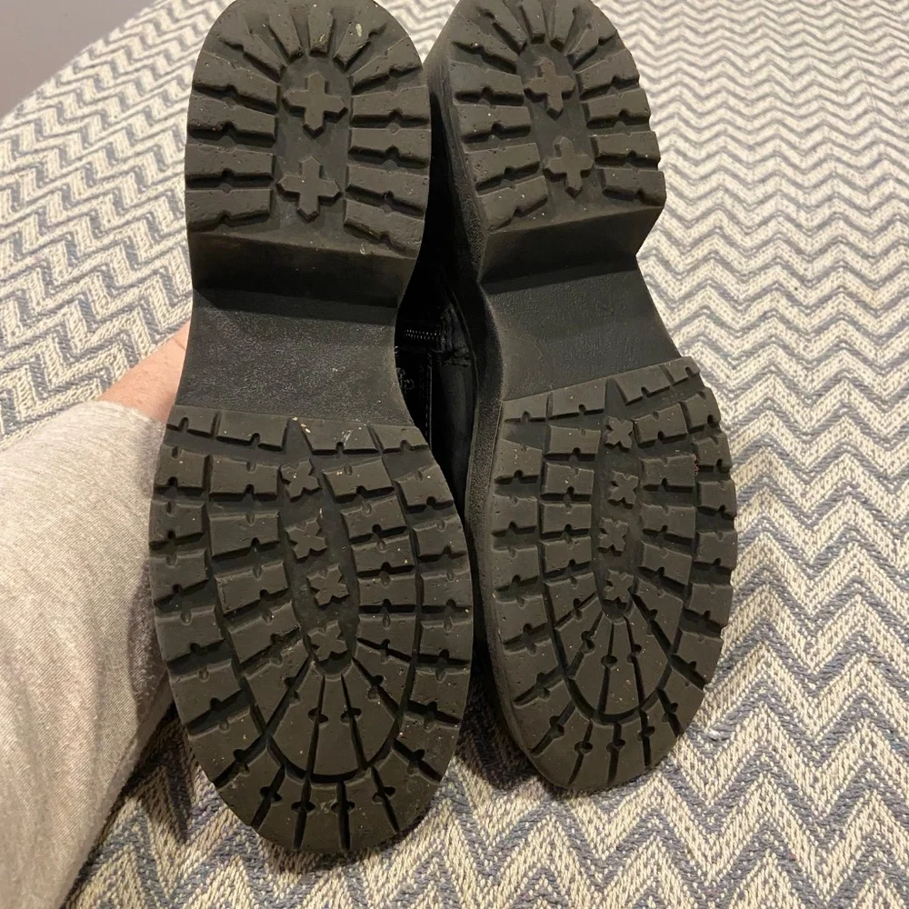 Madden Girl Carra Black Platform Combat Boots Sz 6.5 - Picture 7 of 7